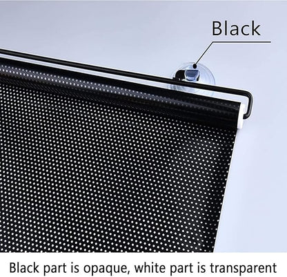 Multicolor universal fit magnetic car side window privacy sunshade curtain, provides shade and privacy for vehicle windows.