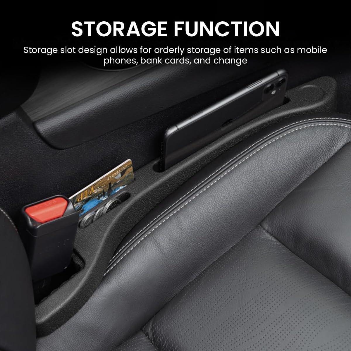 EVA car seat gap filler and organizer from 18052, designed to prevent items from falling between car seats.