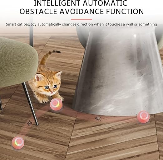 18052 intelligent cat toy ball for toddlers, featuring a fun 360-degree spinning design in a pack of one.