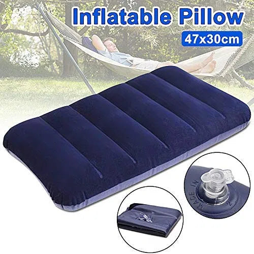 Set of four inflatable travelling pillows from 18057, lightweight and portable for comfortable travel accessories.