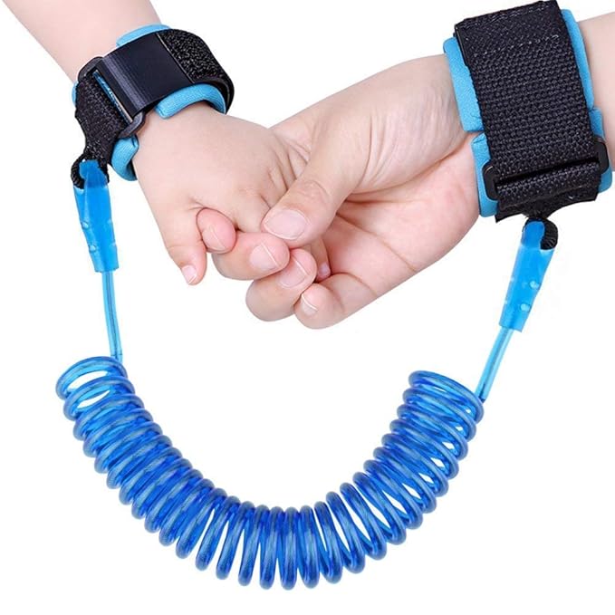 Colorful baby safety wrist link with lock and key, designed for kids' safety harness or band, from 18057 kids air pumps accessories.