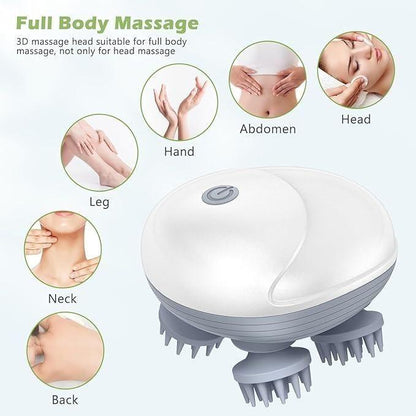 Electric Pet Cat Massager by 18057, handheld device with soft massage heads for relaxing and soothing cats.