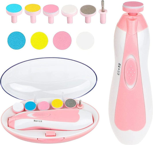 Baby nail trimmer nail cutter from brand 18057, featuring a compact design with safety guard for gentle nail trimming.