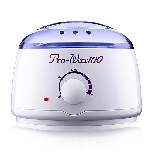 Pro Wax 100 warmer for hot wax, scented wax heater for hard, strip, and paraffin wax, with temperature regulator for professional waxing.