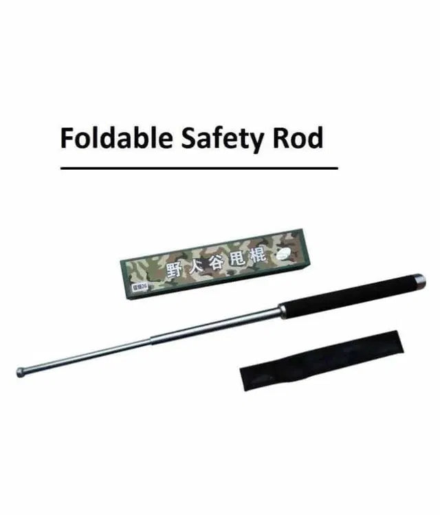 Extendable telescopic self-defense stick or hand pointer, suitable as a walking stick or crutch for adults.
