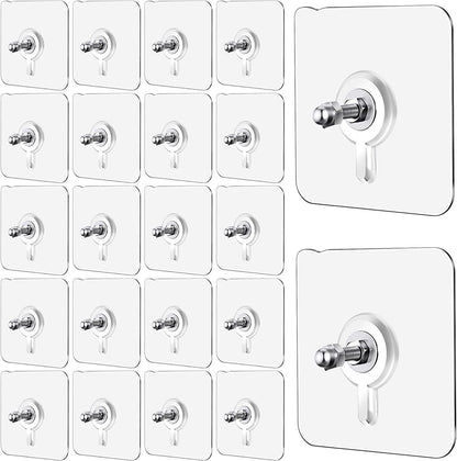 Set of 10 wall mount screw hooks for kitchen, bathroom, bedroom, and living room by 18057, ideal for hanging items.