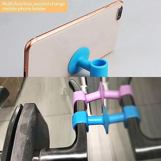 Multicolor silicone door stopper and bumper guard pack of 2 for door handles, helps prevent collisions and damage.