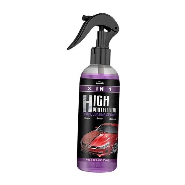 Pack of 2 18277 hydrophobic nano coating spray bottles for car, motorcycle, and boat polishing and scratch protection.