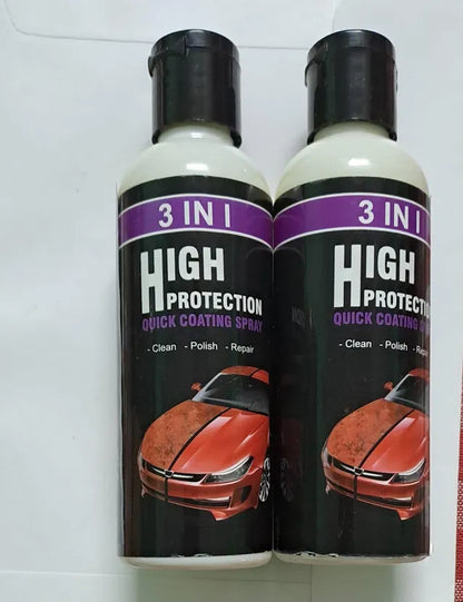Pair of 18277 hydrophobic nano coating sprays for cars, motorcycles, and boats, designed for scratch protection and polishing.