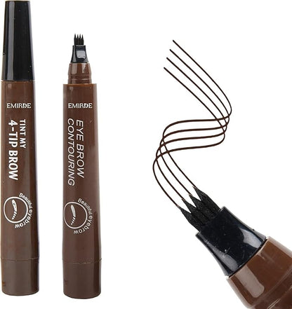 Multicolor 18277 eyebrow pencil with pointed tip, waterproof liquid makeup pen for long-lasting, natural-looking eyebrows.