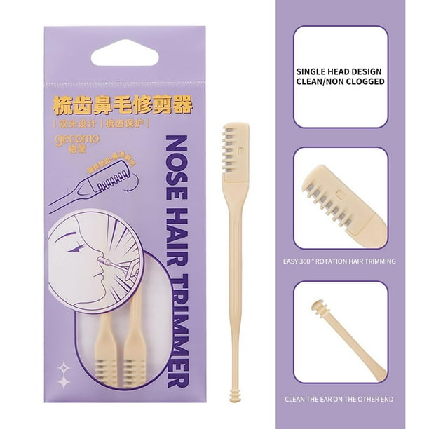 Multicolor 18277 nose hair trimmer with 360-degree rotating double head for precise nasal hair trimming.