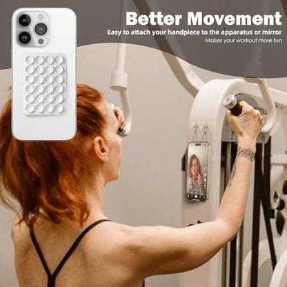 Multicolor silicone suction phone case mount for microphones, designed by 18277, attaches securely to smartphones.