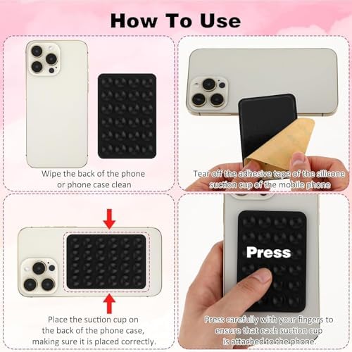 Multicolor silicone suction phone case mount designed for microphone setups, offering secure attachment and versatile use.