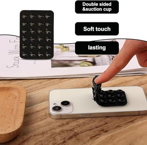 Multicolor silicone suction phone case mount for microphones, flexible and secure for hands-free recording or streaming.