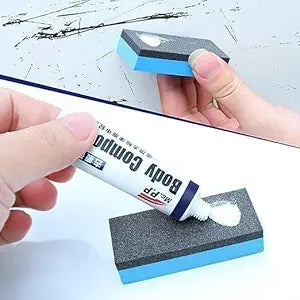 Car body scratch remover and polishing wax kit from 18277, featuring scented wax warmers for scratch repair and shine enhancement.