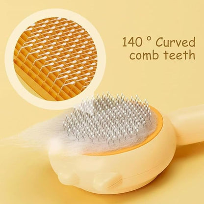 Cat hair brush for grooming cats, pet comb for short and long-haired cats, 18279 brand, pet grooming tool with bristles.