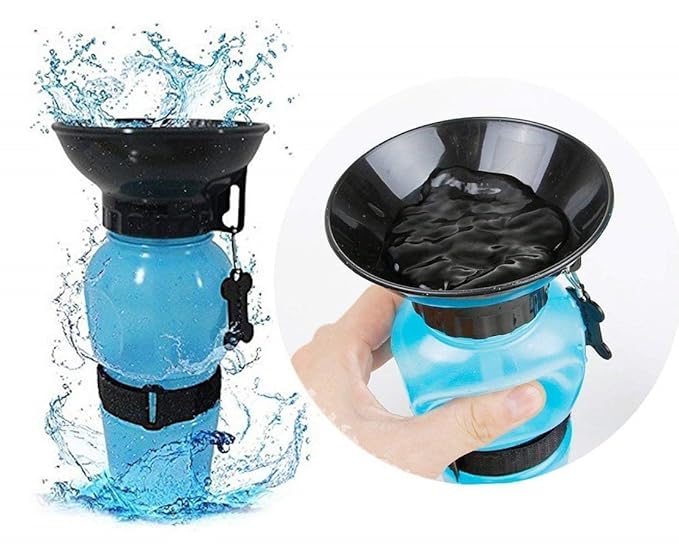 Pet Sipper portable water pump bowl and bottle for pets, with a compact design for easy hydration on the go.