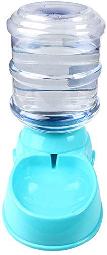 Multicolor automatic pet water and food dispenser with 3.5L capacity, self-dispensing gravity feeder for cats and small pets.