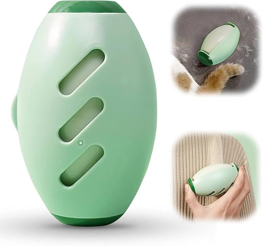 Multicolor reusable pet hair lint roller for clothes, washable, portable, with plush surface for removing dust, hair, and lint.