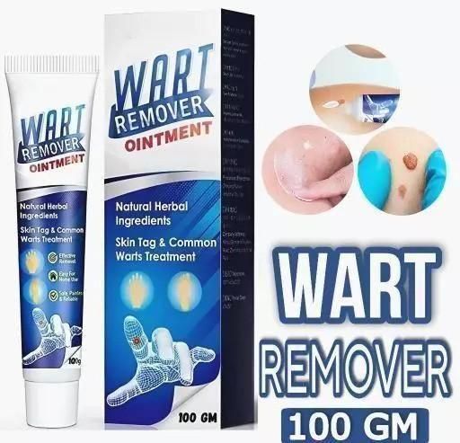 Two 100g tubes of 18304 Warts Removal Cream, a skin treatment for wart removal, displayed in blue packaging.