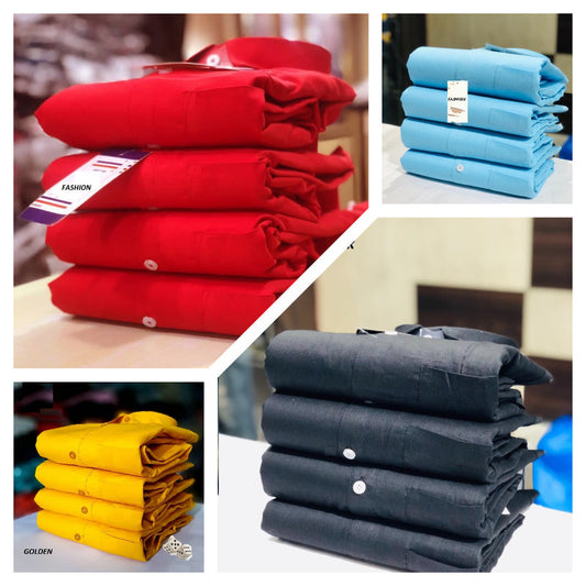 Set of 4 multicolor casual men's shirts in size S from 18626, featuring varied patterns and comfortable fabric.
