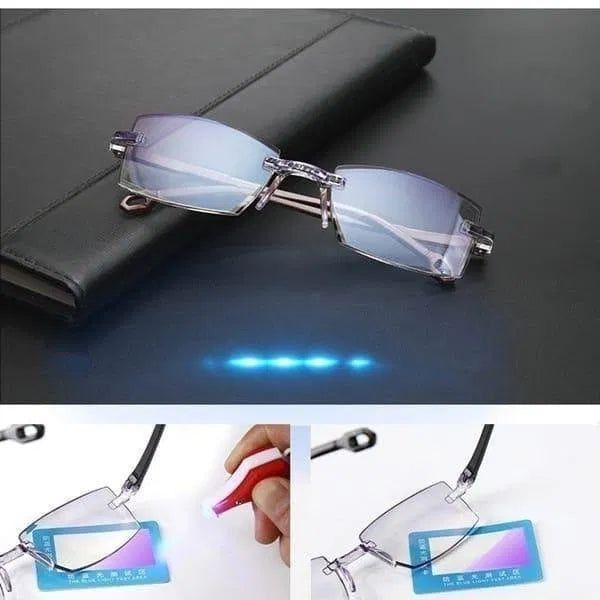 Pair of FlexiTint Retro OptiShift 3D glasses in a sleek design, perfect for immersive 3D viewing experiences.