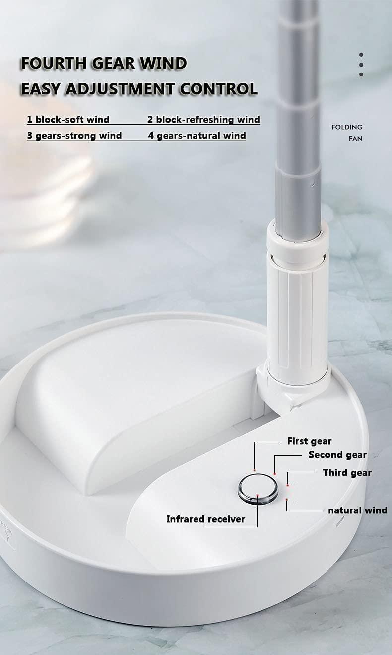 Green Mini Air Cooler fan by 18875, a compact pedestal fan designed for efficient cooling and airflow.