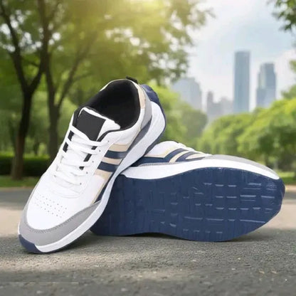 Comfortable men's casual shoes by 1889 in cream, designed for sports, running, and everyday wear for boys and men.