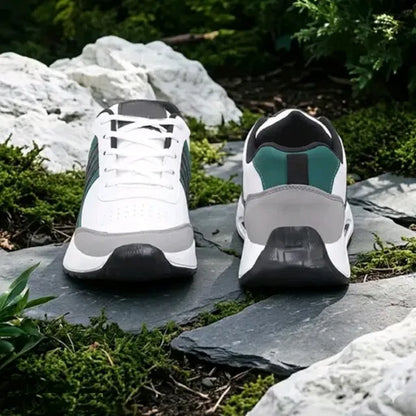 Green Anjrs men's casual shoes, sporty running style, comfortable design for boys and men, made by 1889.