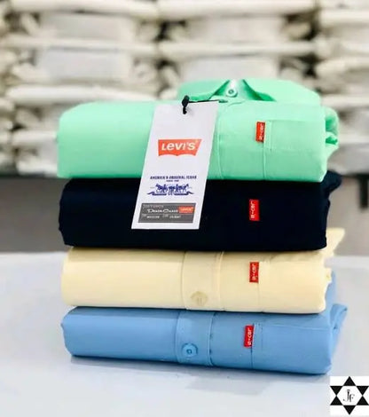 Set of four multicolor men's casual shirts in size M from brand 18893, featuring various stylish designs and comfortable fit.