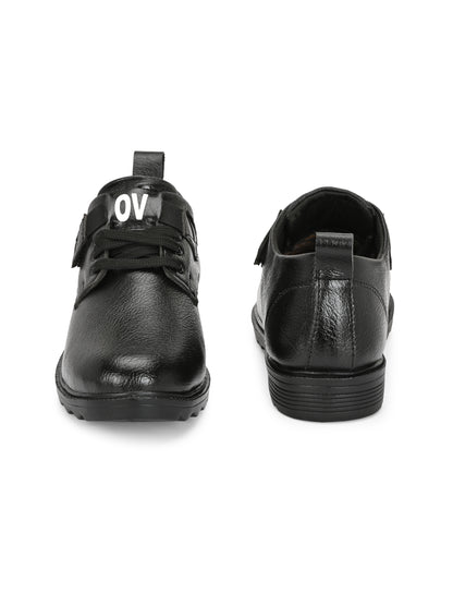 Black men's casual shoes by 18894, featuring a sleek design and comfortable fit, suitable for everyday wear.