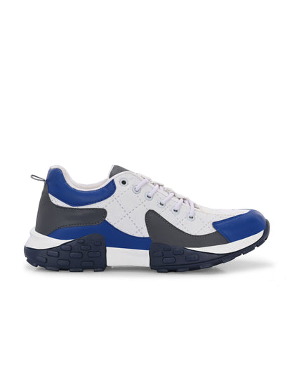 White men's casual sneaker shoes by 18894, featuring a comfortable design and clean white leather upper.