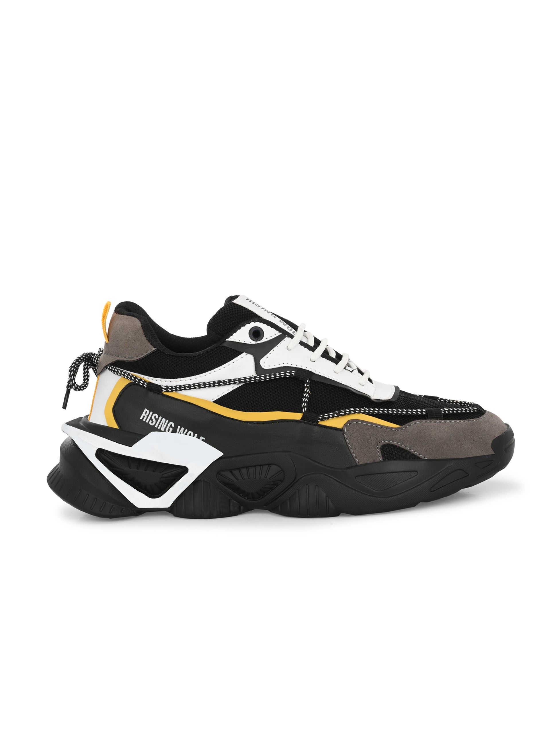 Black flexible leather men's formal shoes by 18894, showcasing sleek design and polished finish.