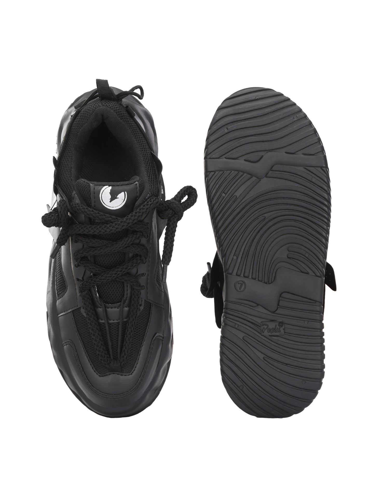Black men's sport shoes by 18894, featuring a sleek design and athletic sole for running and active wear.