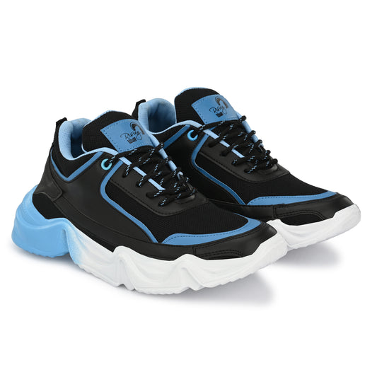 Blue men's sports shoes by 18894 with breathable mesh and cushioned soles for comfort and performance.