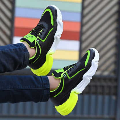 Green men's sports shoes by 18894 with breathable mesh upper and sporty design, ideal for running and active wear.
