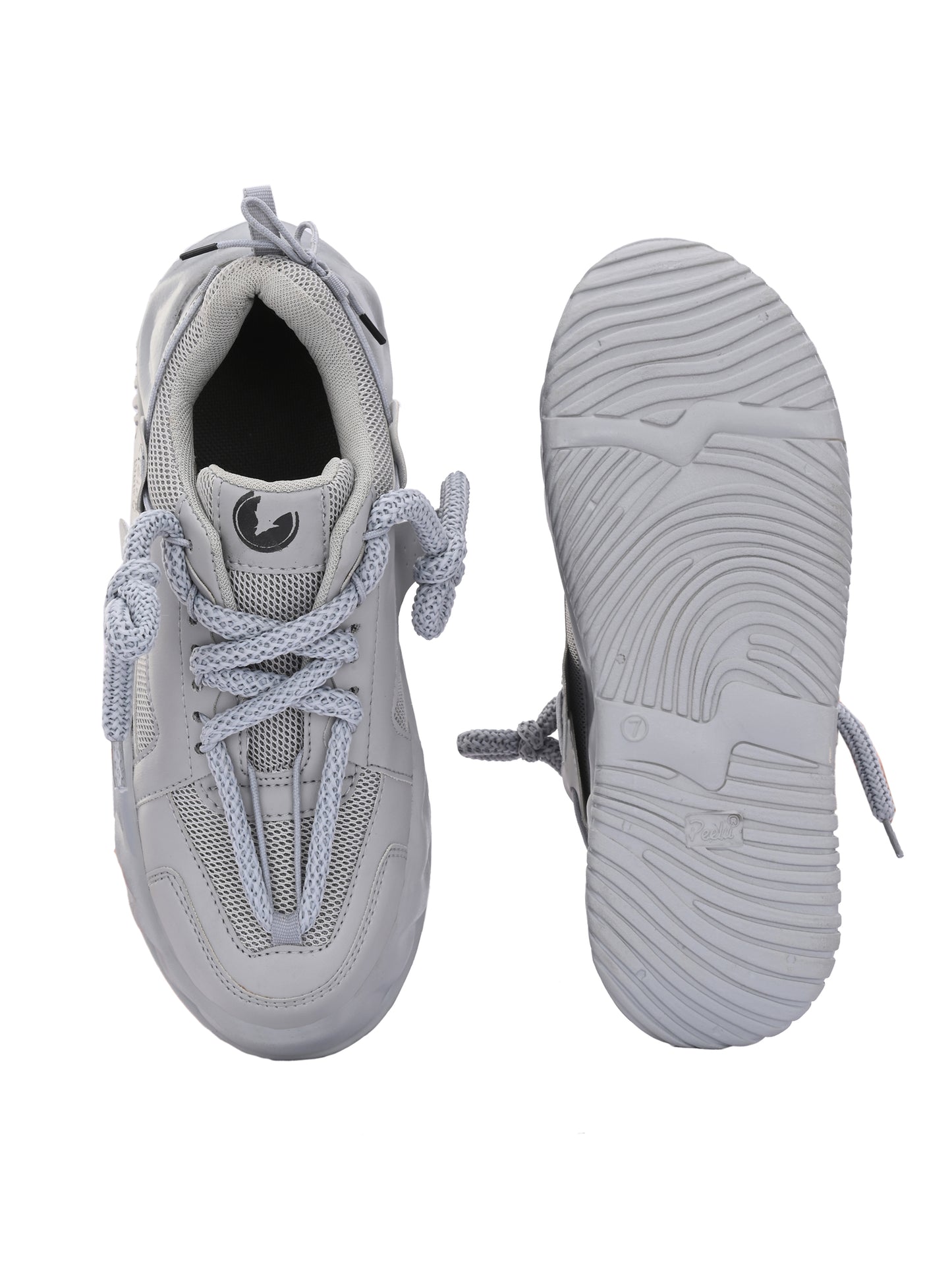 Mens grey sports shoes by 18894, athletic footwear with a sleek design and comfortable fit for active wear.