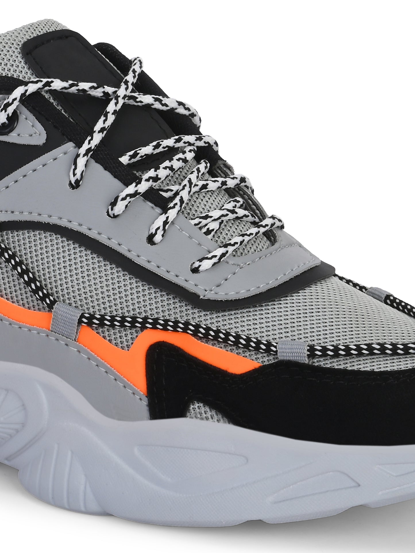 Mens grey sports shoes by 18894, featuring breathable fabric and cushioned soles for athletic comfort and support.