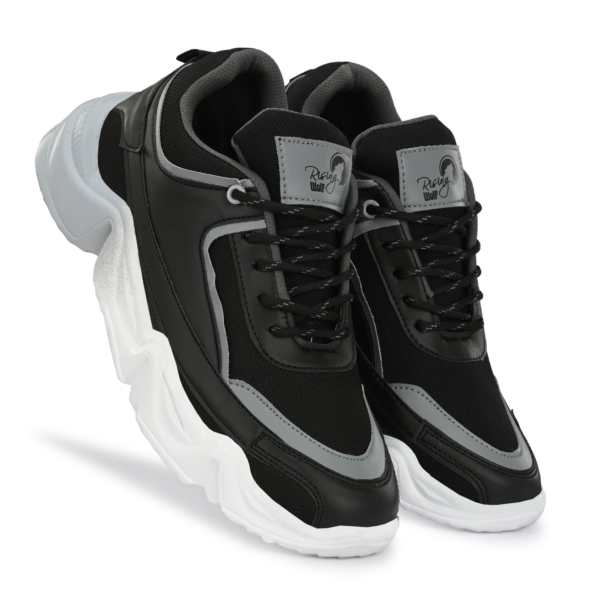 Men's grey stylish sport shoes by 18894, featuring a sleek design and comfortable athletic fit for active wear.