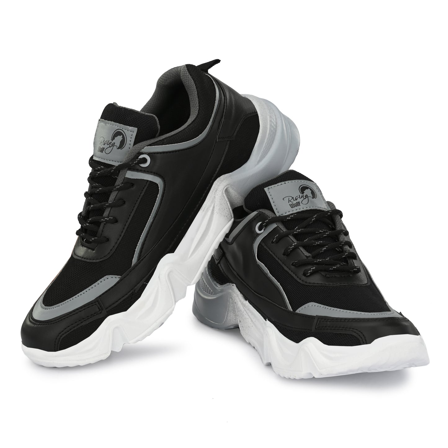 Grey men's sports shoes from 18894 featuring a stylish design and athletic sole, suitable for running and casual wear.