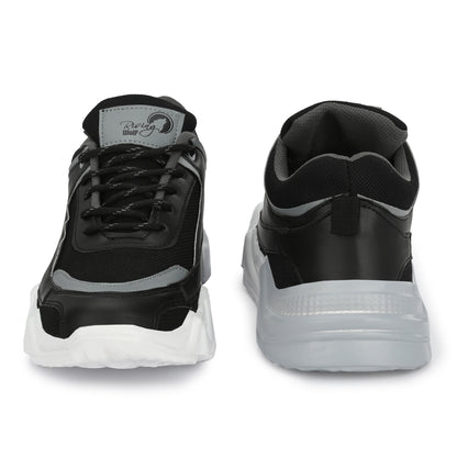 Grey stylish men's sports shoes from 18894 with a modern design and comfortable athletic fit.