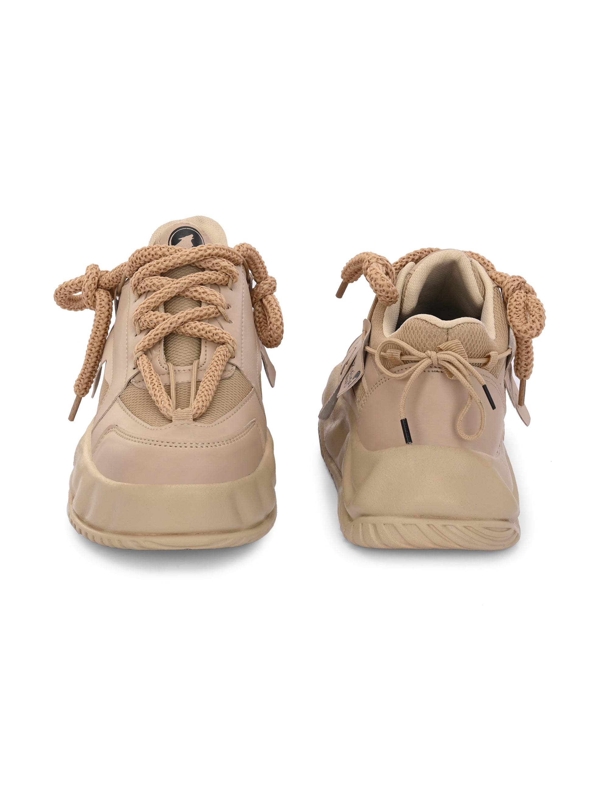 Tan men's sports shoes from brand 18894, featuring a breathable design and athletic style for active wear.