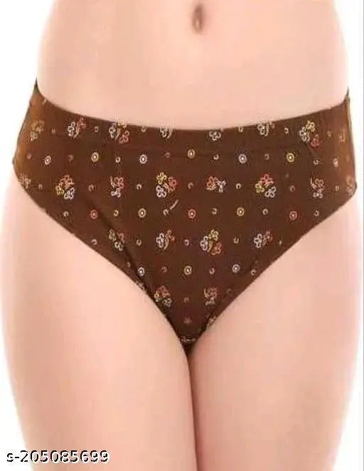 Pack of 4 women's hipster briefs in multicolor, featuring comfortable women's briefs from the 18944 brand.