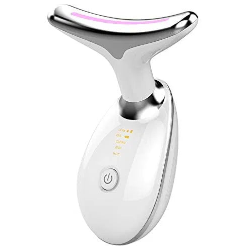 19202 neck and face skin lift device for wrinkle reduction, double chin reduction, and skin rejuvenation, with massager design.