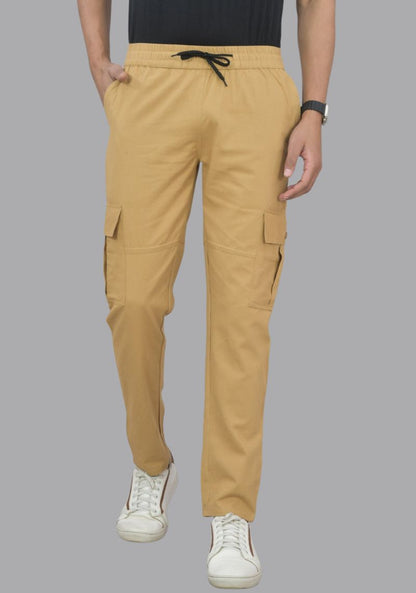 Multicolor men's cargo track pants by 19203, casual athletic pants with multiple pockets, comfortable for everyday wear