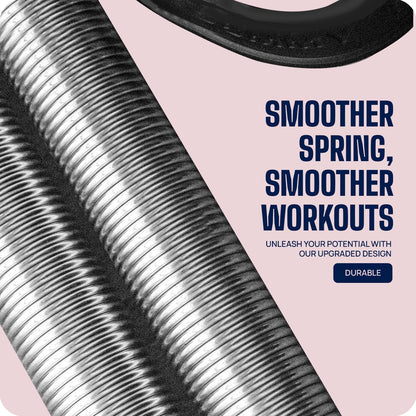 Black 19226 double spring tummy trimmer for men and women, designed for abs and waist workout at gym or home.