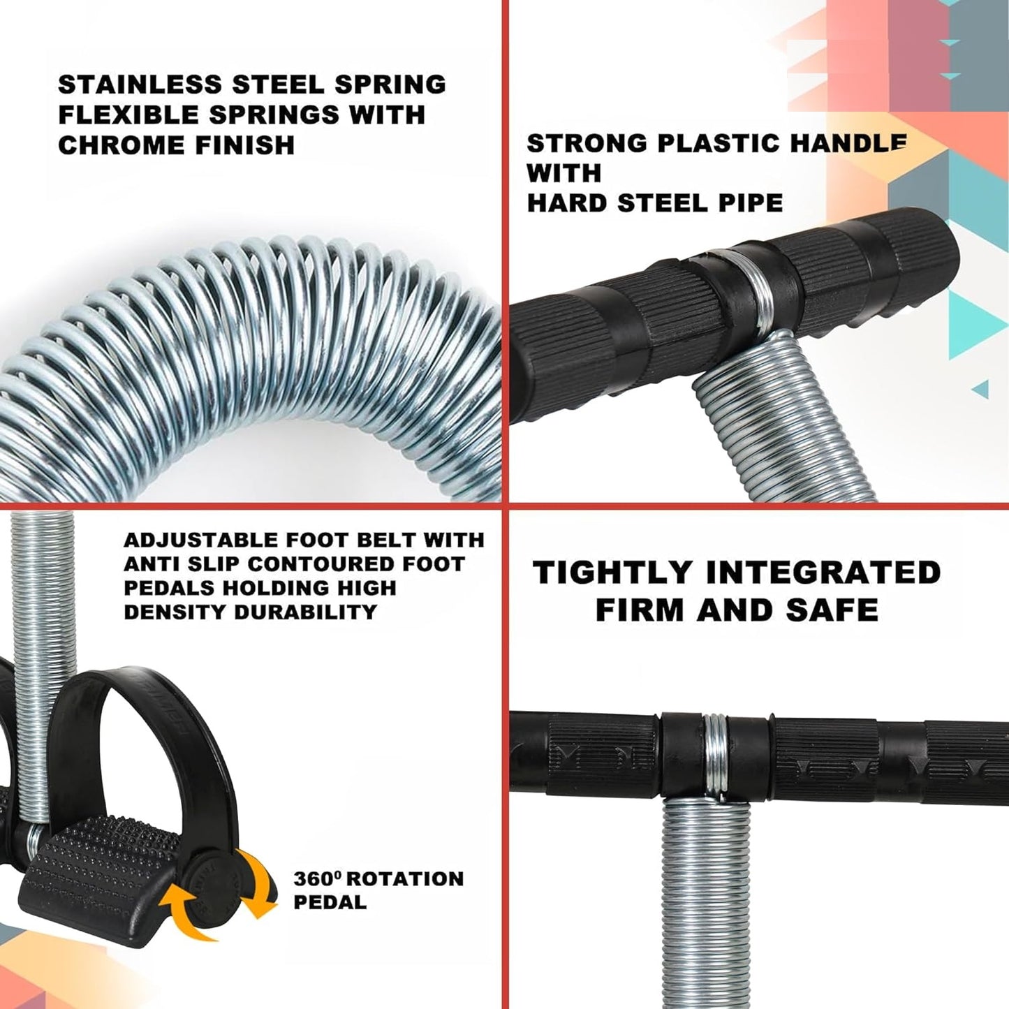 Premium 19226 black single spring tummy trimmer for abs, waist, and body toning, suitable for men and women.