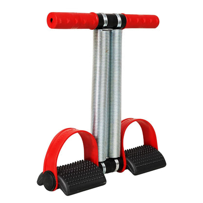 Red and black 19226 double spring tummy trimmer for abs workout, waist shaping, and belly exercises for men and women.
