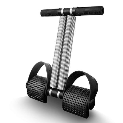 Black 19227 Tummy Trimmers for men and women, double spring design, used for abs workout and stomach exercise at gym or home.