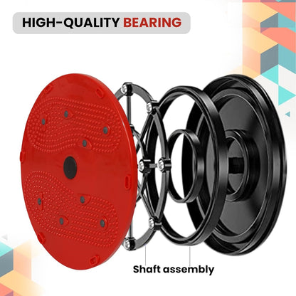 Red 19227 Premium Waist Disc Tummy Twister for abdominal exercise, acupressure, reflexology, and slimming with magnets.